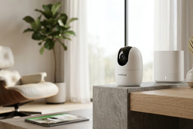 A Intelbras iM4 C combina resolu&ccedil;&atilde;o Full HD com movimenta&ccedil;&atilde;o 360&deg; para monitoramento de ambientes internos.
