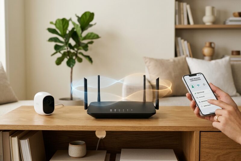 Antes de investigar problemas mais complexos, vale confirmar se a c&acirc;mera est&aacute; tentando se conectar &agrave; banda Wi-Fi compat&iacute;vel com o modelo.