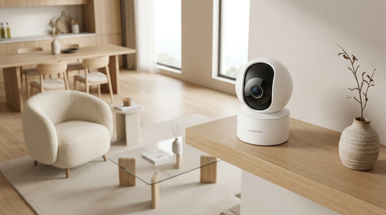A Xiaomi C200 combina resolu&ccedil;&atilde;o Full HD com movimenta&ccedil;&atilde;o da c&acirc;mera para ampliar a cobertura de um ambiente interno.